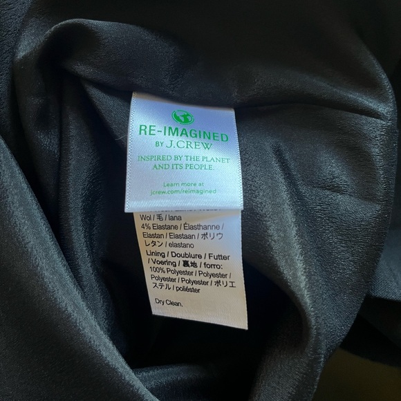 NTW J. Crew Black Tollegno 1900 Sleeveless Pleated Wool Dress - Picture 7 of 9